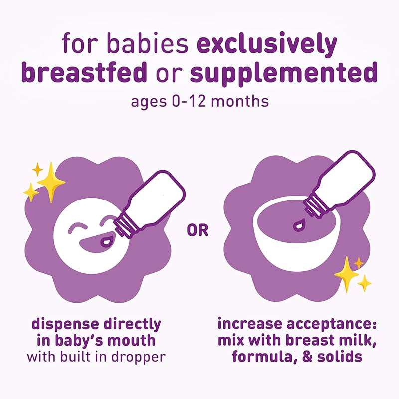 Enfamil Prenatals & Baby Vitamins Dual Probiotics Drops, Supports Baby's Immune & Digestive Health*, 8.7mL Bottle​ - Image 4