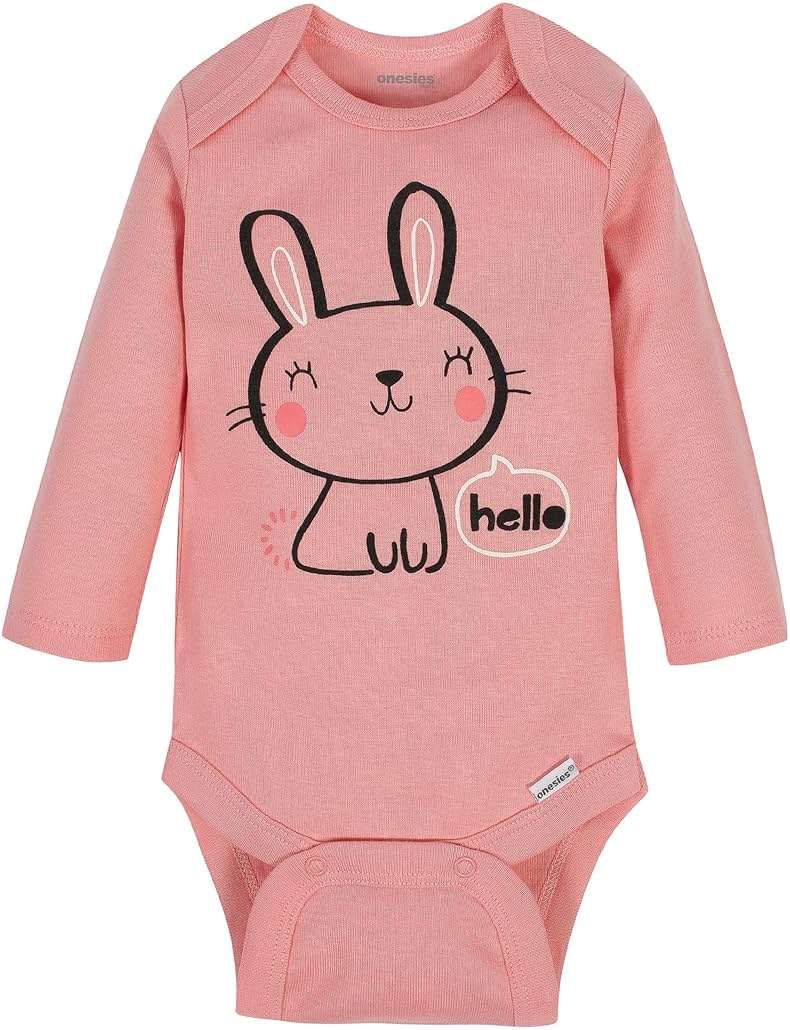 Onesies Brand, Unisex Baby, 6-Pack Long Sleeve Bodysuits - Image 6