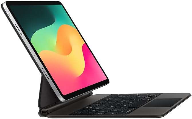 Apple Magic Keyboard: iPad Keyboard case for iPad Pro 11-inch (1st, 2nd, 3rd, 4th gen) and iPad Air (4th, 5th gen, and M2), Great Typing Experience, Built-in trackpad, US English - Black - Image 2