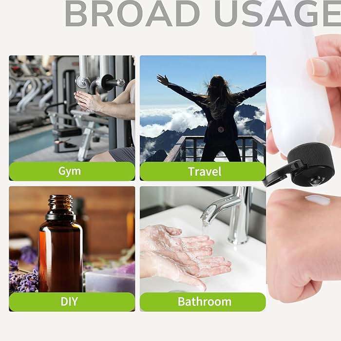 LISAPACK 3.4 oz Travel Bottles for Toiletries, Plastic Travel Size Containers for Shampoo Conditioner TSA Approved, Empty Small Squeeze for Lotion, Leak Proof Mini Liquid Tube for Refillable Clear - Image 5