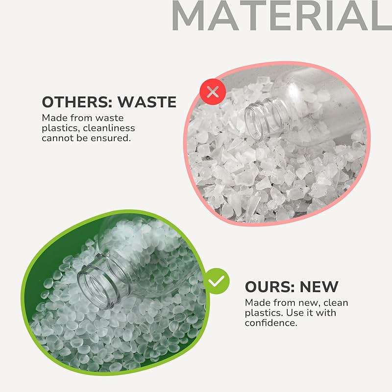 LISAPACK 3.4 oz Travel Bottles for Toiletries, Plastic Travel Size Containers for Shampoo Conditioner TSA Approved, Empty Small Squeeze for Lotion, Leak Proof Mini Liquid Tube for Refillable Clear - Image 6