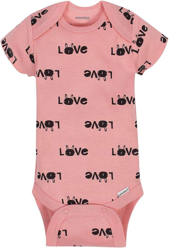 Onesies Brand Baby Girls' 8-pack Short Sleeve Mix & Match Bodysuits - Image 3