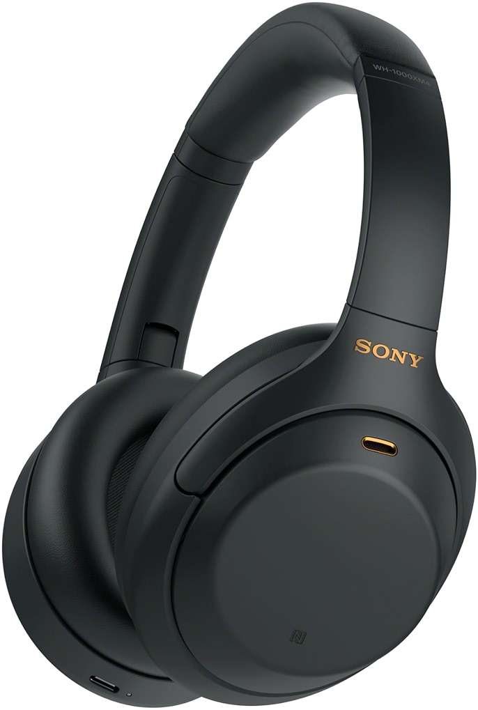 Sony WH-1000XM4 Wireless Premium Noise Canceling Overhead Headphones with Mic for Phone-Call and Alexa Voice Control, Black WH1000XM4 - Image 1
