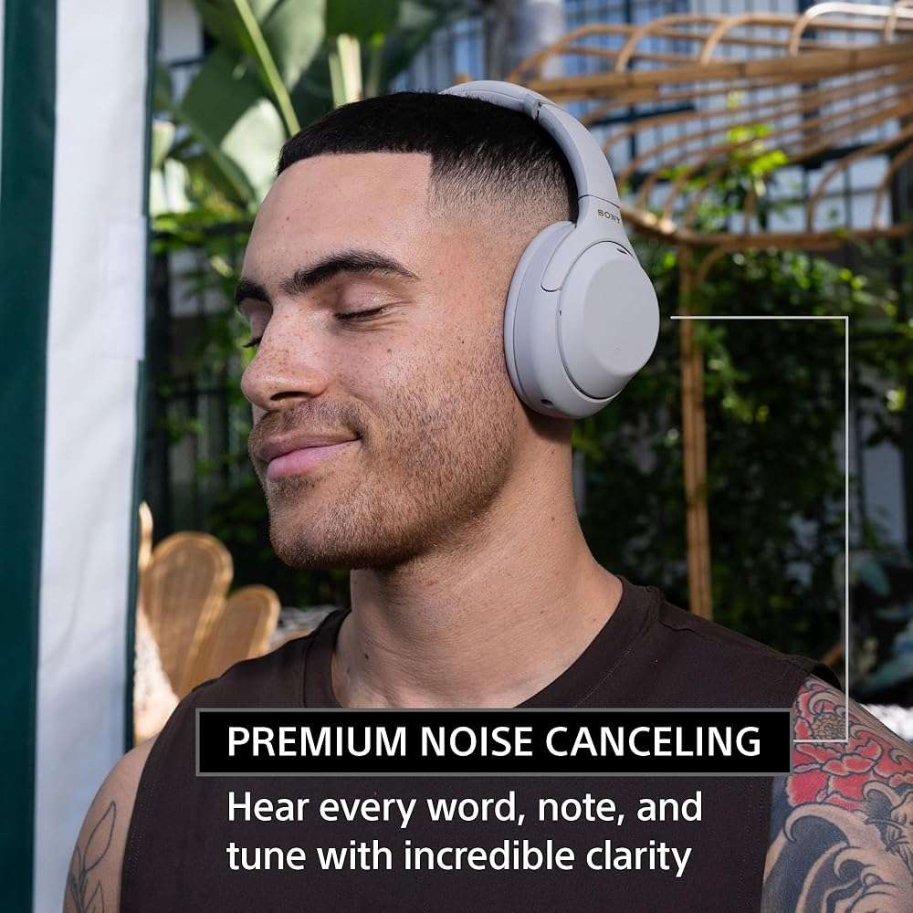 Sony WH-1000XM4 Wireless Premium Noise Canceling Overhead Headphones with Mic for Phone-Call and Alexa Voice Control, Black WH1000XM4 - Image 2
