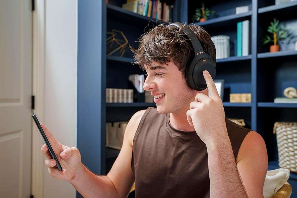 Sony WH-1000XM4 Wireless Premium Noise Canceling Overhead Headphones with Mic for Phone-Call and Alexa Voice Control, Black WH1000XM4 - Image 11