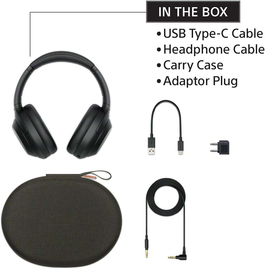 Sony WH-1000XM4 Wireless Premium Noise Canceling Overhead Headphones with Mic for Phone-Call and Alexa Voice Control, Black WH1000XM4 - Image 6