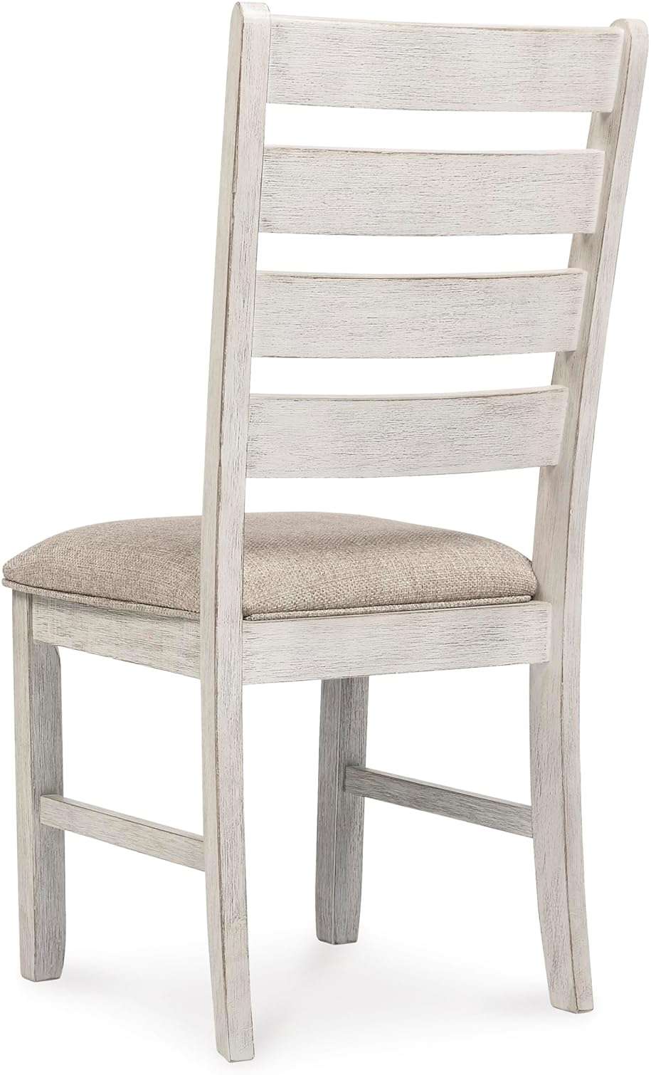 Signature Design by Ashley Skempton Dining Chairs Set of 2, Cushioned Seat, Wood and Engineered Wood, Coastal Farmhouse Kitchen Seating, White & Light Brown, 18" W x 22" D x 39" H - Image 6