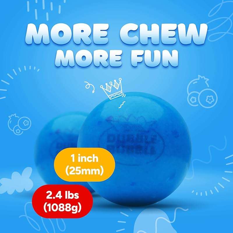 Gumballs for Gumball Machine - Berry Mix 1 Inch Bubble Gum Balls Bulk - Gumball Machine Refills - Chewing Gum - 2.4 LB - 136 pcs King Gumballs Bulk - Image 3