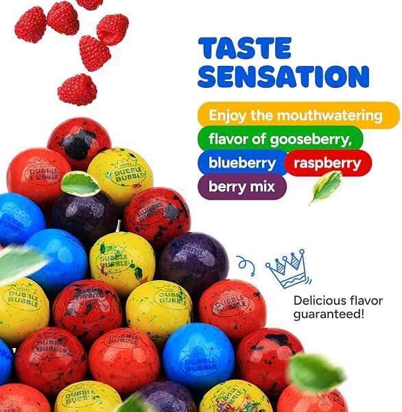 Gumballs for Gumball Machine - Berry Mix 1 Inch Bubble Gum Balls Bulk - Gumball Machine Refills - Chewing Gum - 2.4 LB - 136 pcs King Gumballs Bulk - Image 4