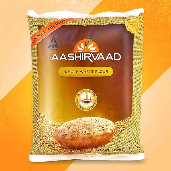 Aashirvaad Whole Wheat Flour - 4 Pound - Image 3
