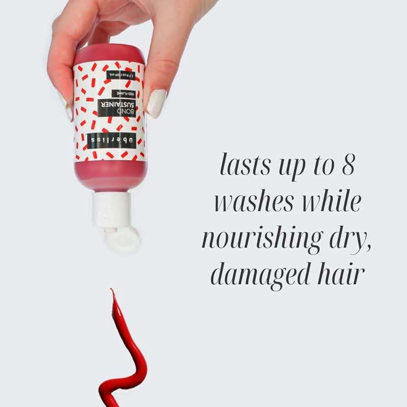 Bond Sustainer Color (Red Flame)- 3.7 ounce - Color Depositing Conditioner - Semi Permanent Direct Dye - Rebuild Broken Bonds - For Healthy Hair - Image 8
