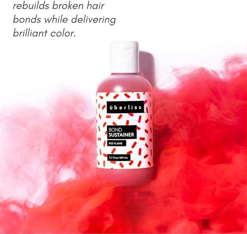 Bond Sustainer Color (Red Flame)- 3.7 ounce - Color Depositing Conditioner - Semi Permanent Direct Dye - Rebuild Broken Bonds - For Healthy Hair - Image 9