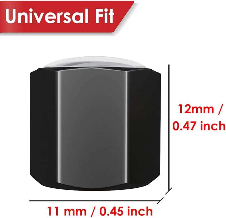 SAMIKIVA American Flag Tire Valve Stem Caps, USA with O Rubber Ring, Universal Stem Covers for Cars, SUVs, Bike, Bicycle, Trucks, Motorcycles, Airtight Heavy Duty (12 Pack) (Black Gray USA (12 Pack)) - Image 4
