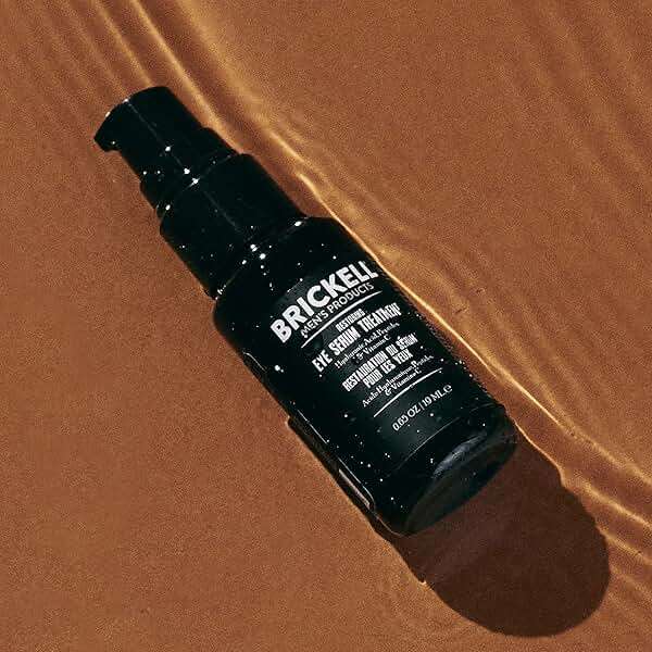 Brickell Men's Dark Circle Under Eye Treatment Serum For Men, Eye Gel to Firm Wrinkles, Reduce Dark Bags, and Promote Youthful Skin, With Hyaluonic Acid, Peptides, and Vitamin C, 0.65oz, Unscented - Image 2