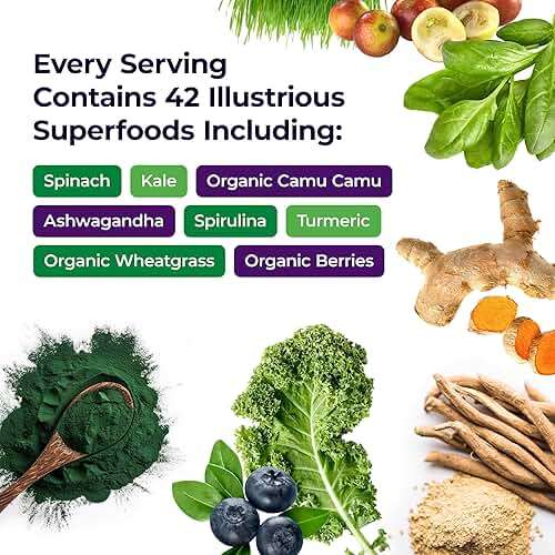 Paradise Herbs, ORAC Energy Greens Powder, Antioxidant Power of 24 Servings of Fruits & Vegetables in 1 Scoop, 120 Servings - Image 2