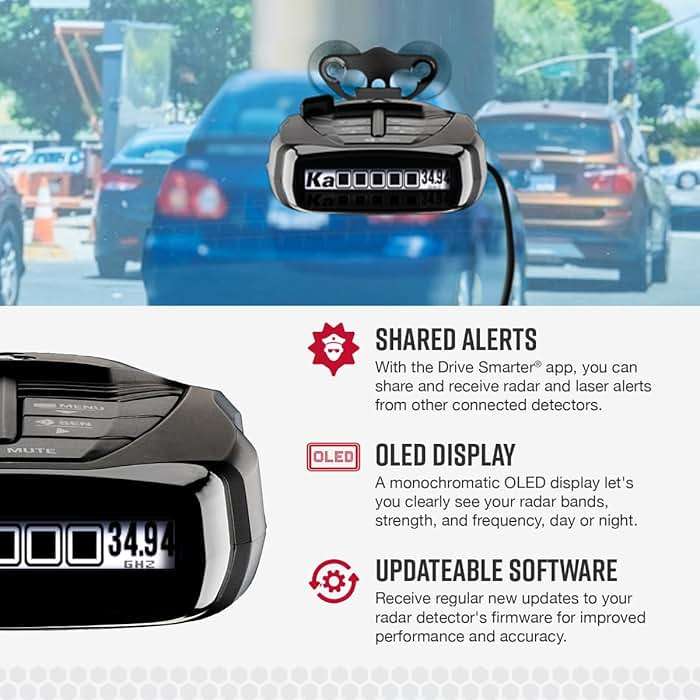 Cobra RAD 480i Laser Radar Detector – Long Range Detection, Bluetooth, Apple CarPlay and Android Auto Compatible, LaserEye Front and Rear Detection, Digital Signal Processing, Black - Image 4