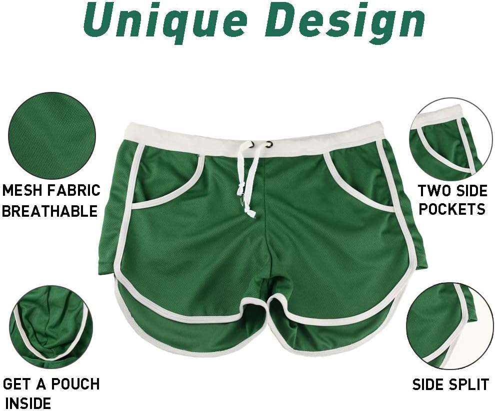 Rexcyril Men's Running Workout Bodybuilding Gym Shorts Athletic Sports Casual Short Pants - Image 5