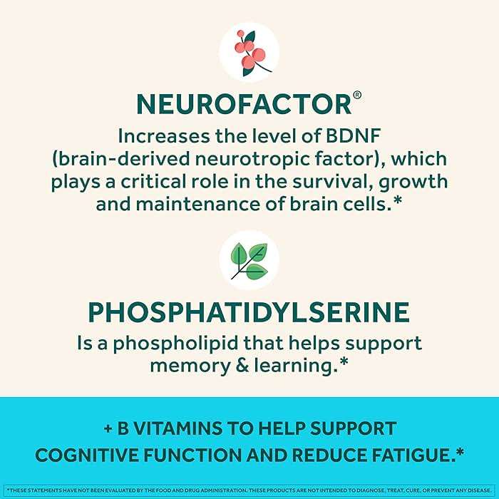 NEURIVA Plus Brain Supplements for Memory and Focus, Clinically Tested Nootropics Neurofactor and Phosphatidylserine with Vitamin B12, Vitamin B6, 50 Count Strawberry Gummies - Image 5