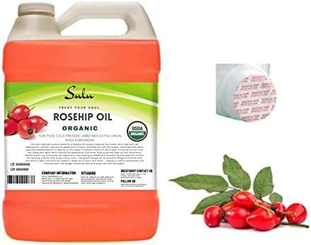 SULU ORGANICS 64 FL.OZ- 100% Pure Certified Organic Unrefined Extra Virgin Rosehip Oil - Image 1