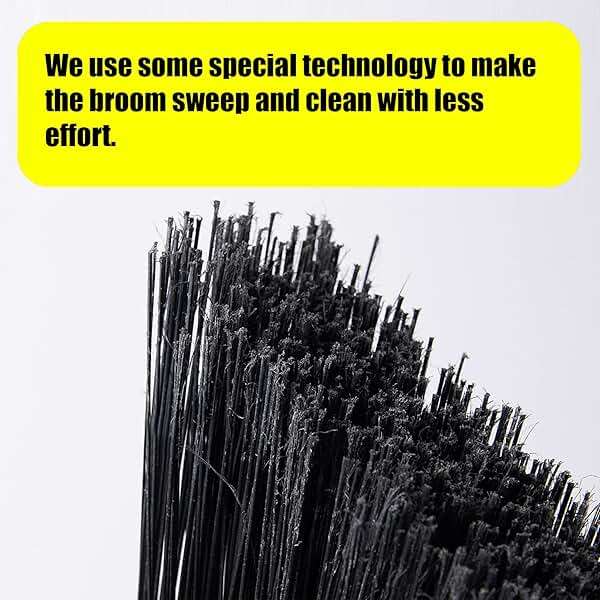 Yocada Heavy-Duty Broom Outdoor Commercial for Courtyard Garage Lobby Mall Market Floor Home Kitchen Room Office Pet Hair Rubbish 54Inch - Image 3