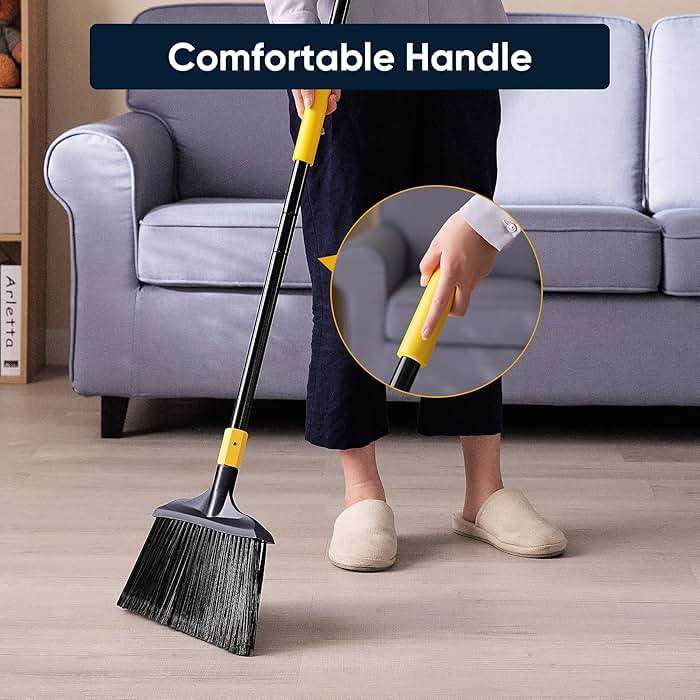 Yocada Heavy-Duty Broom Outdoor Commercial for Courtyard Garage Lobby Mall Market Floor Home Kitchen Room Office Pet Hair Rubbish 54Inch - Image 5