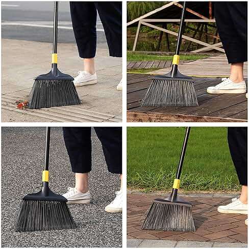 Yocada Heavy-Duty Broom Outdoor Commercial for Courtyard Garage Lobby Mall Market Floor Home Kitchen Room Office Pet Hair Rubbish 54Inch - Image 6