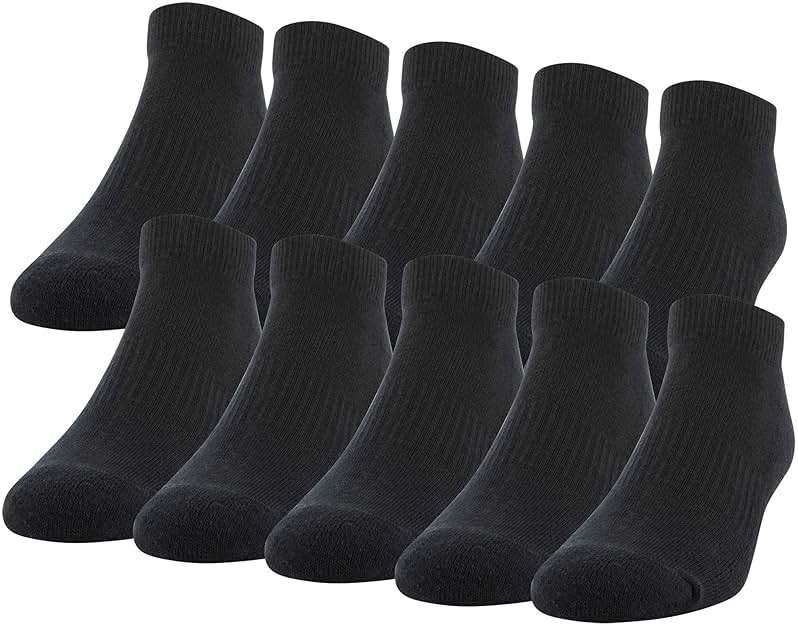 Gildan Men's Active Cotton Low Cut Socks (10-Pairs) - Image 1