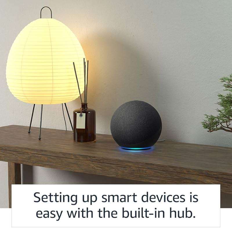 Echo (4th generation) International Version | With premium sound, smart home hub and Alexa | Charcoal - Image 4