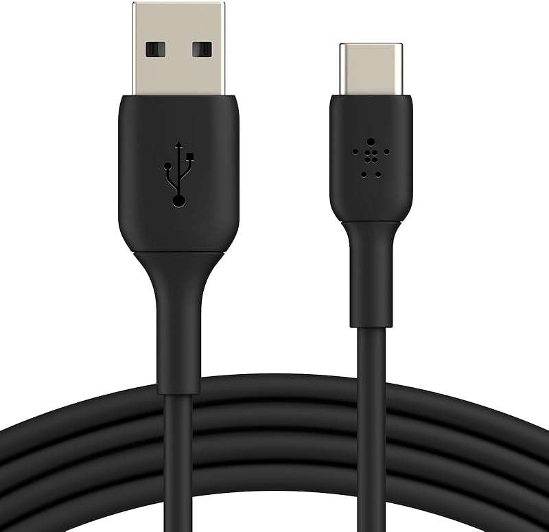Belkin USB A to USB C Cable, 6.6ft, 15W - Type C Charger, iPhone Charger Cord for iPhone 16 & 15, Galaxy S25, Pixel 9, iPad Pro, Airpods Pro, Switch, CarPlay & More - Black - Image 1