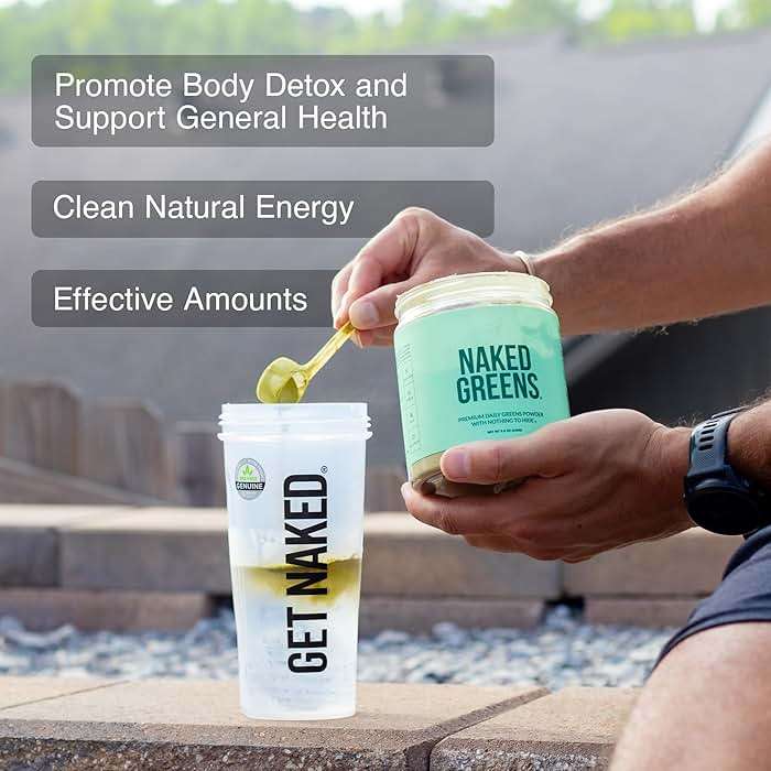 NAKED Super Greens Powder Organic Greens Supplement - Only 10 Premium Ingredients - Vegan, Non-GMO, Prebiotic and Probiotic - 35 Servings - Image 5