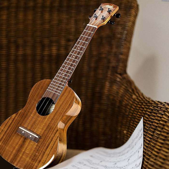 AKLOT All Solid Acacia Ukulele, 23 Inch Concert Ukelele Super Warm tone for Professional Beginners Adults Kit with Free Online Courses,Gig Bag,Strap,Tuner,Picks,Book Instruction,Humidifier,Clean Cloth - Image 8