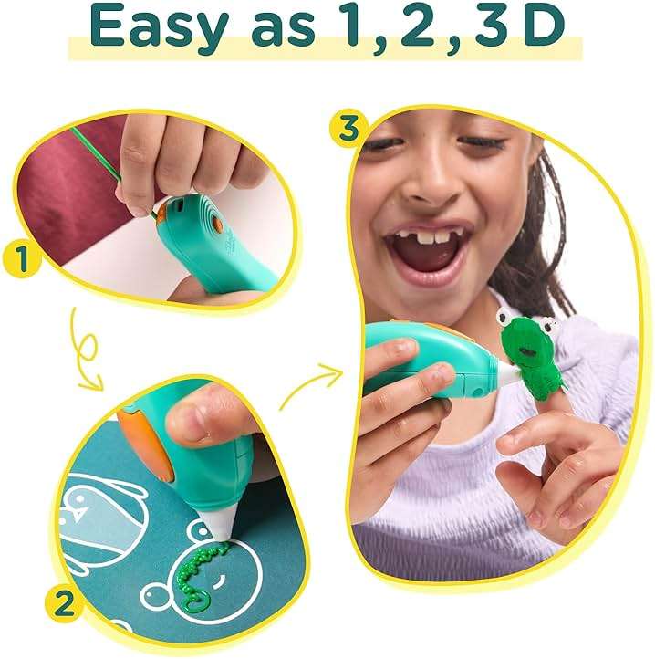3Doodler Start+ Essentials 3D Pen Set for Kids, Easy to Use, Learn from Home Art, Educational STEM Toy for Boys & Girls Ages 6+ - Image 3