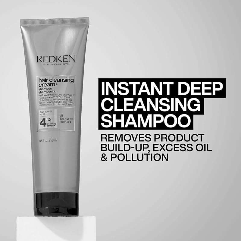 Redken Detox Hair Cleansing Cream Clarifying Shampoo For All Hair Types - Removes Buildup and Strengthens Hair Cuticle - Image 4