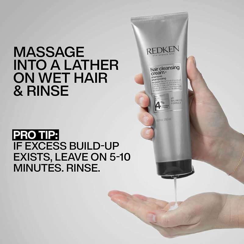 Redken Detox Hair Cleansing Cream Clarifying Shampoo For All Hair Types - Removes Buildup and Strengthens Hair Cuticle - Image 7