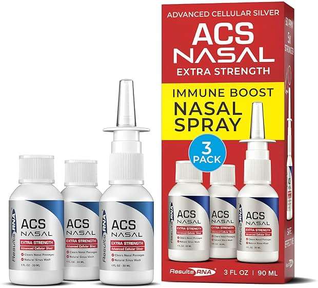 Results RNA - ACS 200 Nasal Extra Strength – The Most Effective Nasal Wash Available. Clears Nasal Passages Helping You Breathe Deeply, Day & Night. Clinically Proven (90 Servings) - Image 1