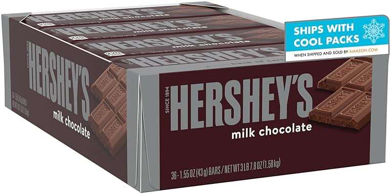 HERSHEY'S Milk Chocolate Candy Bars, 1.55 oz (36 Count) - Image 2