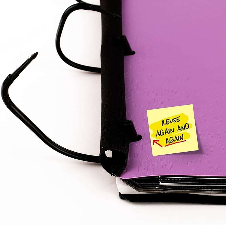 Five Star Flex Refillable Notebook + Study App, College Ruled Paper and 1 Inch TechLock Ring Binder with Customizable Cover, Pockets, Tabs and Dividers, 200 Sheet Capacity, Amethyst Purple (293260AB6) - Image 6