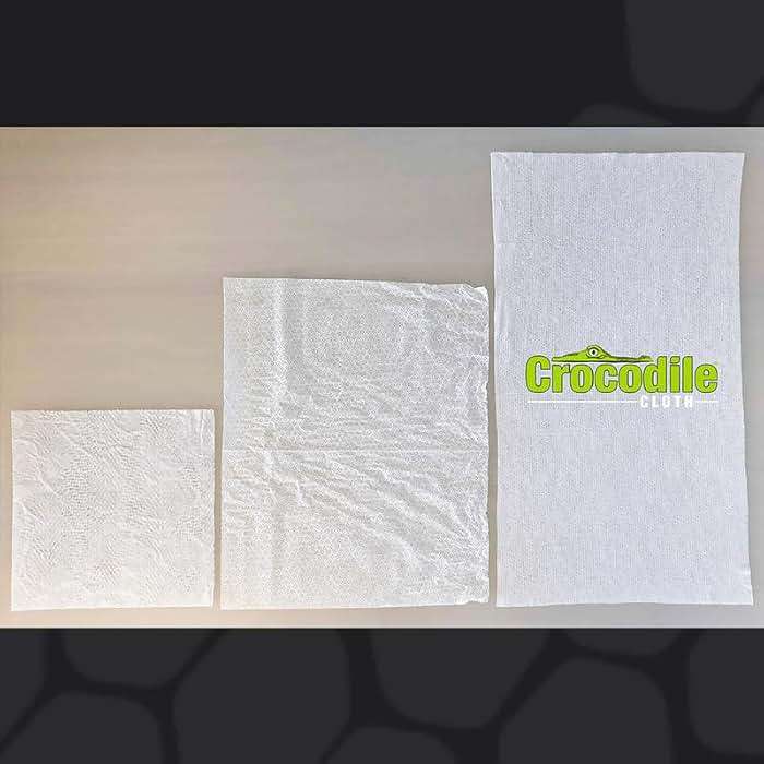 Crocodile Cloth All-Purpose Cleaning Wipes – 80 Count, 15"x10" Extra Large Plant-Based Disposable Cloths – Moist, Absorbent, Safe on Skin, Multi-Surface Use - Image 6