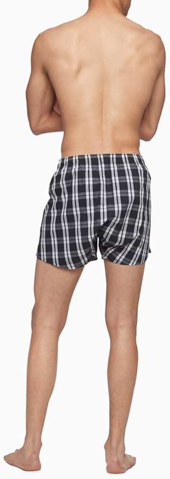 Calvin Klein Men's Underwear Cotton Classics 3-pack Woven Boxer - Image 3
