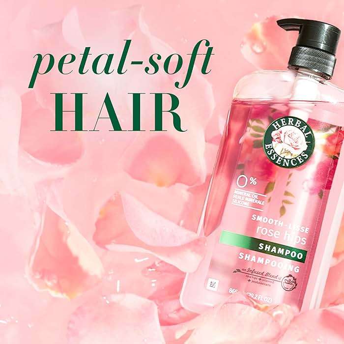 Herbal Essences Shampoo & Conditioner Set, Rose Hips - Smooth Collection, Paraben-Free, Color-Safe, Shiny Hair with Jojoba & Vitamin E, 29.2 Fl Oz Each, 2-Pack - Image 7