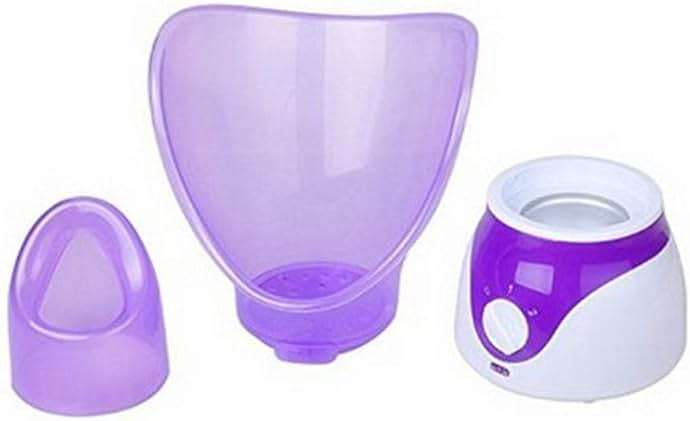 Facial Steamer Professional Steam Inhaler Facial Sauna Spa for Face Mask Moisturizer - Sinus with Aromatherapy; Pores with Timer and Extract Blackheads, Diffuser Skin Care(Purple) - Image 3