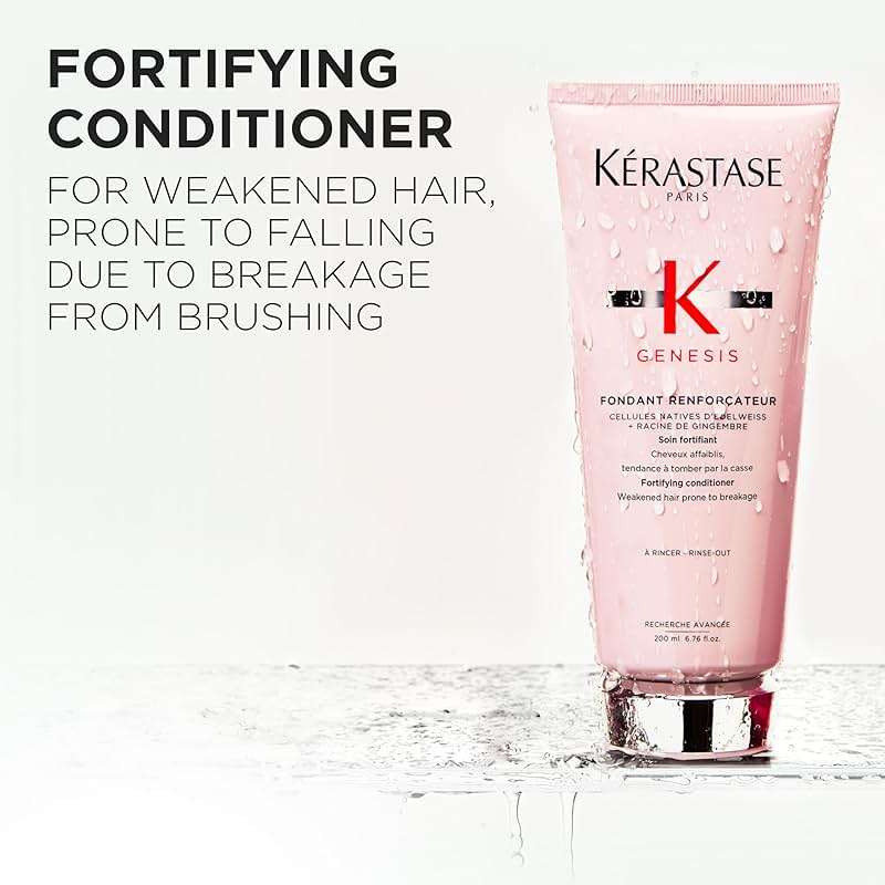 "Kerastase Genesis Strengthening Fondant Renforcateur Conditioner - For Normal To Dry Hair, Gently Cleanses & Helps Reduce Hair Fall, For Weak or Damaged Hair, Strengthens, Detangles & Hydrates - Image 2