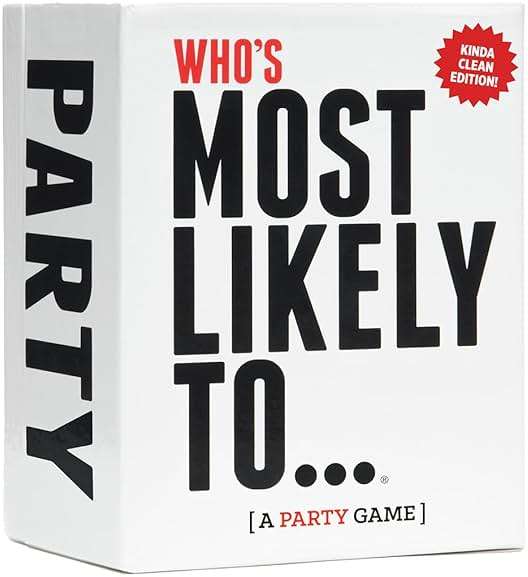 DSS Games Who's Most Likely to...Kinda Clean Family Edition [A Party Game | Great for Adults & Teens | Game Nights & Big Groups] - Image 1
