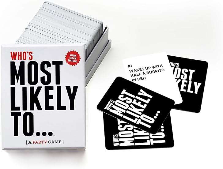 DSS Games Who's Most Likely to...Kinda Clean Family Edition [A Party Game | Great for Adults & Teens | Game Nights & Big Groups] - Image 2