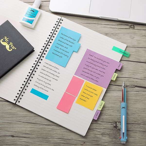 Mr. Pen- Sticky Notes Set, 410 Pack, School Supplies, Office Supplies, Planner Sticky Note Dividers Tabs, Book Notes, Stocky Notes for Bible Journaling - Image 2