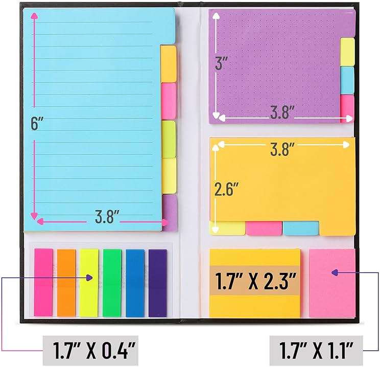 Mr. Pen- Sticky Notes Set, 410 Pack, School Supplies, Office Supplies, Planner Sticky Note Dividers Tabs, Book Notes, Stocky Notes for Bible Journaling - Image 3
