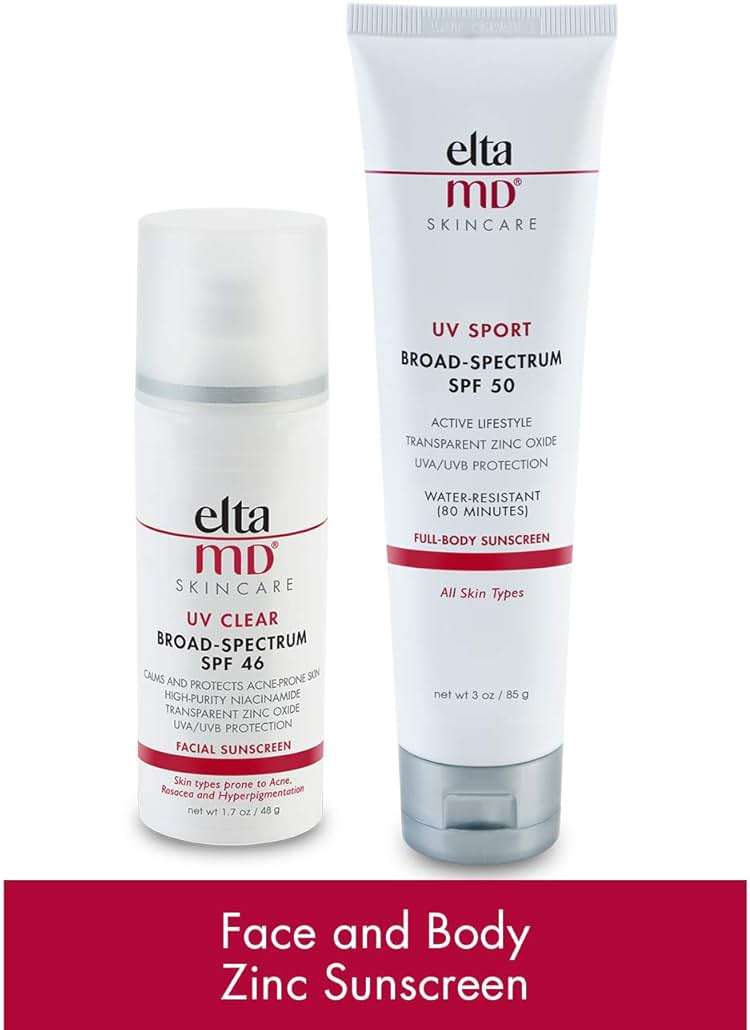 EltaMD Face and Body Zinc Oxide Sunscreen Set, Mineral-based formula, Dermatologist Recommended - Image 4