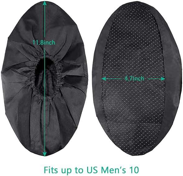 Frienda 8 Pairs Non Slip Reusable Shoe Covers Waterproof Boot Covers for Household Carpet Floor Protection Machine Washable(Large) - Image 4