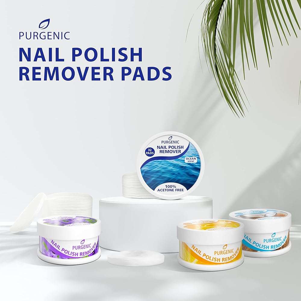 Purgenic Nail Polish Remover Pads - (128 Count) - On the Go & Travel - Lint Free Nail Polish Wipes - Pre-soaked Pads Made All Natural Ingredients - Cuticle Wipes - No Harsh Odor or Chemicals - Image 2
