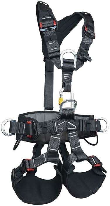 SOB Full Body Climbing Harness Can Be Inverted Thicken Widen Protect Waist Safety Harness Tree Work Rock Climbing Mountaineering Rescuing Work at Height - Image 1